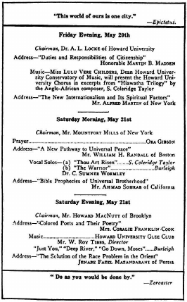 Page three of Program