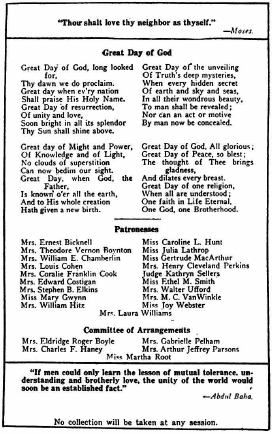 Page four of Program