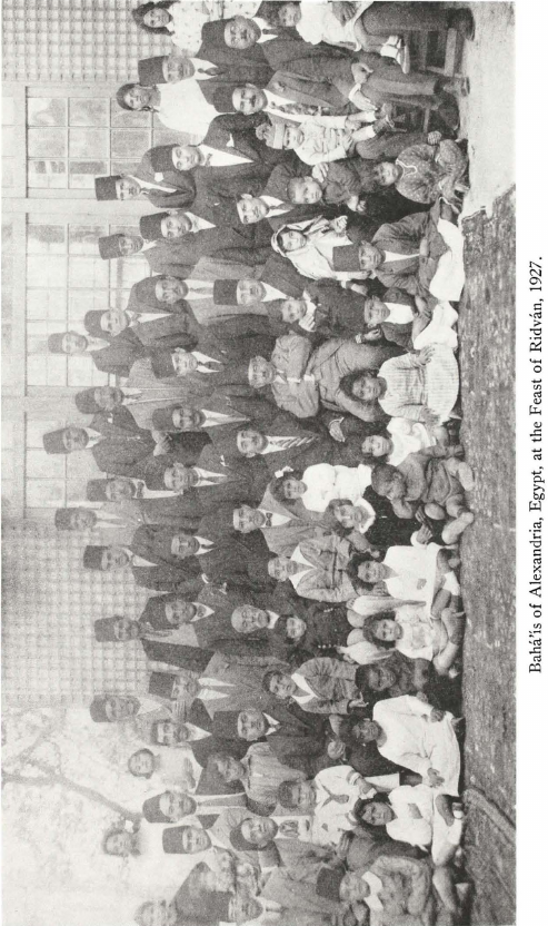 Bahá’ís of Alexandria, Egypt, at the Feast of Ridván, 1927.